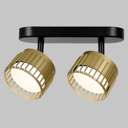 Светильник GX53 2*12W настенно-потолочный спот Черный/Матовое Золото IL.0005.2301-2-BMG