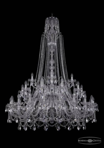 Подвесная хрустальная люстра 1411 Bohemia 1411/20+10+5/460/XL-175/2d Ni