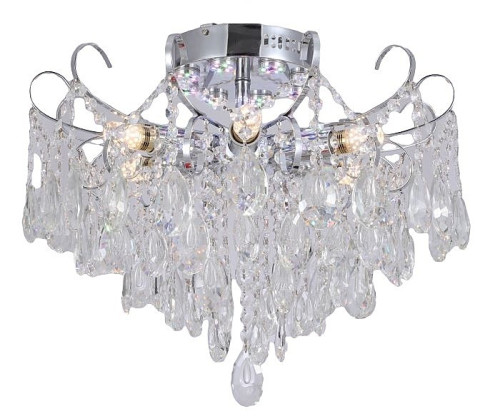 Потолочная люстра ЭкономСвет 15506 15506/6CR CL WTLED