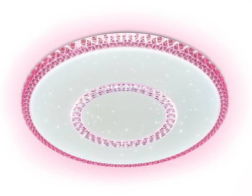 Потолочный светодиодный светильник Ambrella Orbital Crystal F99 PI 96W D500