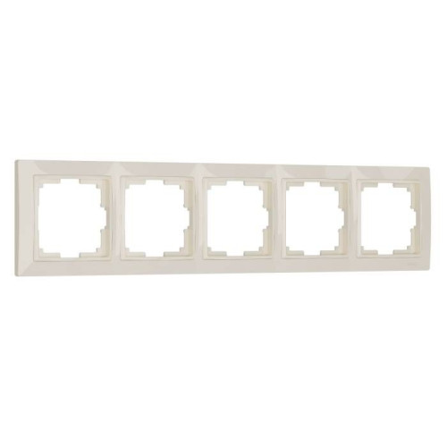 Рамка Werkel W0052003/ Рамка на 5 постов Snabb basic (слоновая кость)