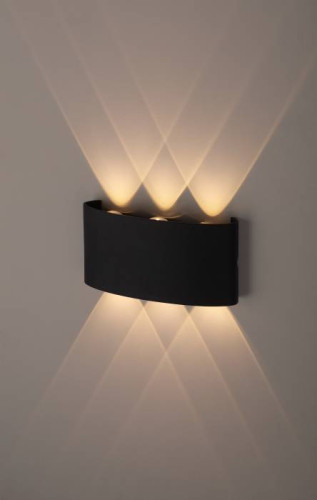 Уличный LED настенный светильник ЭРА  WL12 BK