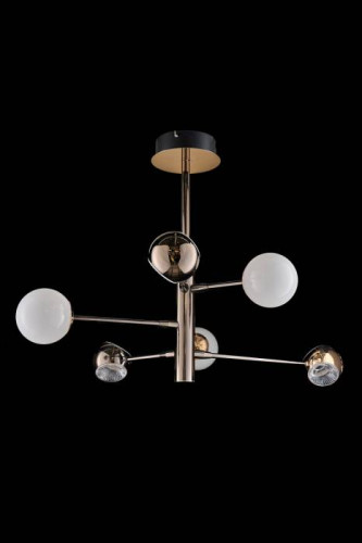 Потолочная люстра LEON Lilith LE7709/6G Black/Chrome/Gold