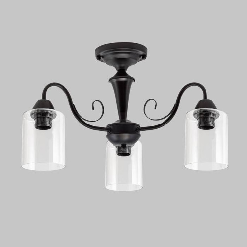 Люстра потолочная 3*60Вт E27 MD.3987-3-S-BK-V2