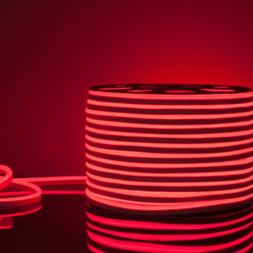 Светодиодный шнур Elektrostandard LS 001 220V 9,6 IP67 Гибкий неон LS001 220V 9.6W 120Led 2835 IP67 односторонний красный, 50 м