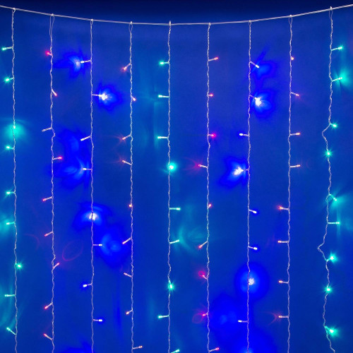 Занавес светодиодный с эффектом мерцания, 3х2м Uniel ULD-C3020-240/TTK MULTI IP44