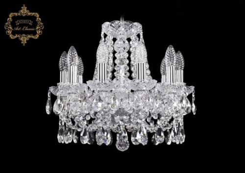 Подвесная хрустальная люстра 11.21 Art Classic 11.21.10.141.Cr.Sp