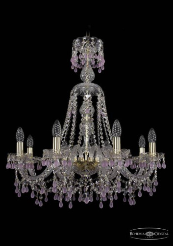 Подвесная хрустальная люстра 1410 Bohemia 1410/8/240/XL-74 G V7010