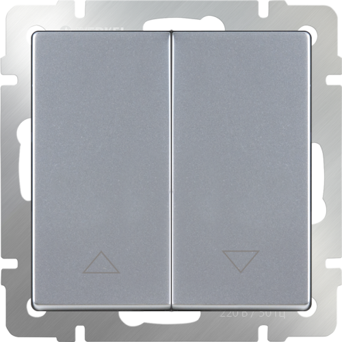 Выключатель Werkel W1124506/ Выключатель жалюзи (серебряный)