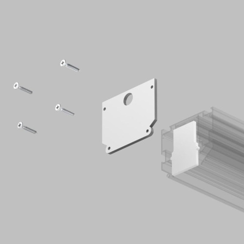 Комплект торцевых заглушек Denkirs Smart one TR2025-WH