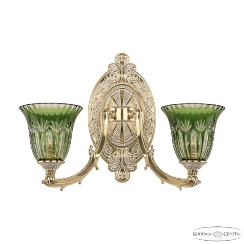 Настенное бра Bohemia Verona 7211B12/2/210 GW P2 U Clear-Green/H-1I