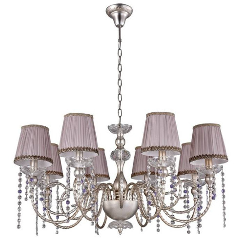 Подвесная люстра Crystal Lux Alegria ALEGRIA SP8 SILVER-BROWN