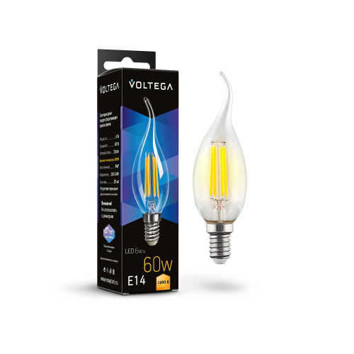 Светодиодные лампочки Voltega 7209 (E14)  (6Вт)  (3000K) 