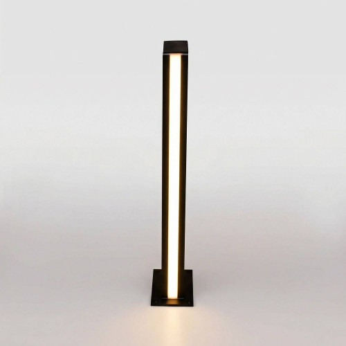 Уличный наземный светильник Elektrostandard Flat 1538 TECHNO LED 3000K чёрный