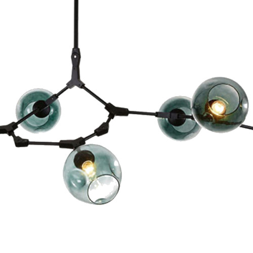 Люстра на штанге Delight Collection Bubble 7058/7B black/smoky