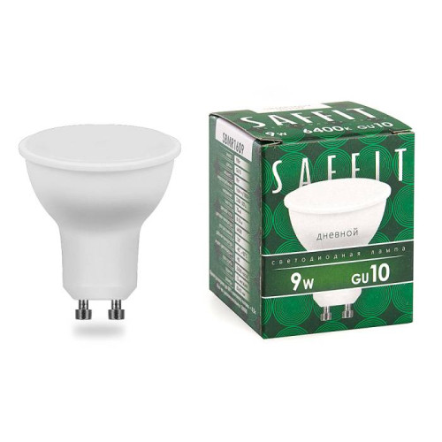 Светодиодные лампочки Saffit 55150 (GU10)  (9Вт)  (6400K) 