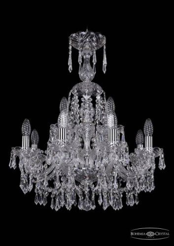 Подвесная хрустальная люстра 1403 Bohemia 1403/8+4/195/XL-65 Ni