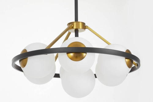 Потолочная люстра Lumina Deco Donzano LDP 8034-7 BK+WT