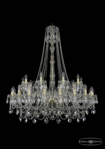 Подвесная хрустальная люстра 1411 Bohemia 1411/20+10/400/h-130 G