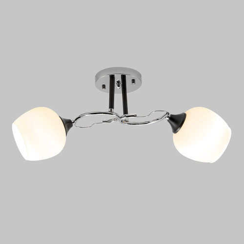 Люстра потолочная 2*Е27 MD.3618-2-S-CH+BK