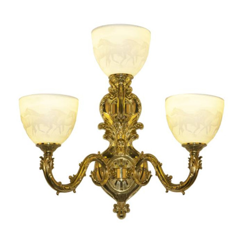 Настенное бра Bohemia 7101 7101B16/2+1/210 G P1 U Horse