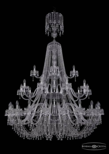 Подвесная хрустальная люстра 1410 Bohemia 1410/20+10+5/530/XL-200/3d Ni V0300