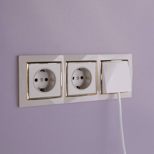 Werkel W1150203/ Вывод кабеля (слоновая кость)