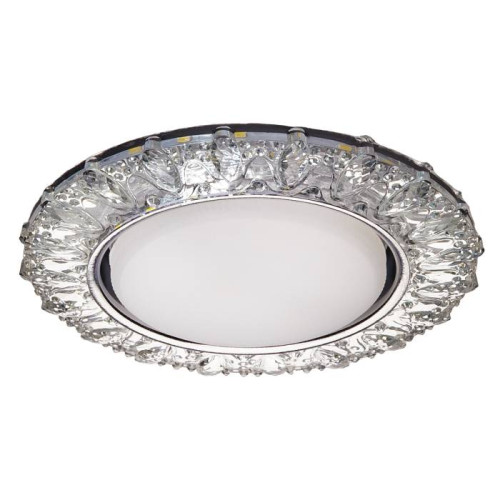 Светильник GX53+LED 4W 4000K, встраиваемый ПОЛИКРИСТАЛЛ CH/CLEAR IL.0028.1403