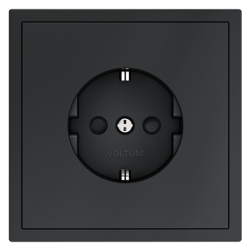 Розетка (графит) Voltum Voltum S70 VLS040207