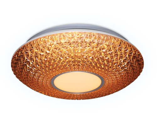 Потолочный светодиодный светильник Ambrella Orbital Crystal F101 CF 48W D400