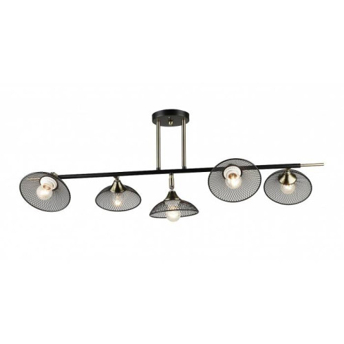 Люстра потолочная 5*Е27 MD.5728-5-S-AB+BK