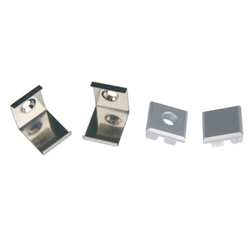 Набор аксессуаров для алюминиевого профиля Uniel UFE-N05 SILVER A POLYBAG