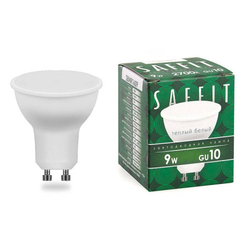 Светодиодные лампочки Saffit 55148 (GU10)  (9Вт)  (2700K) 