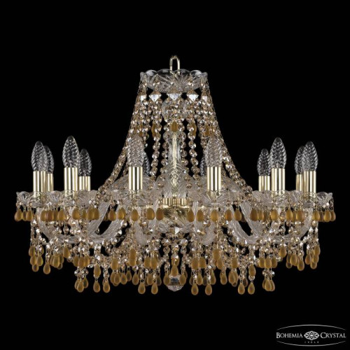 Подвесная хрустальная люстра 1410 Bohemia 1410/12/240 G V1003 R721