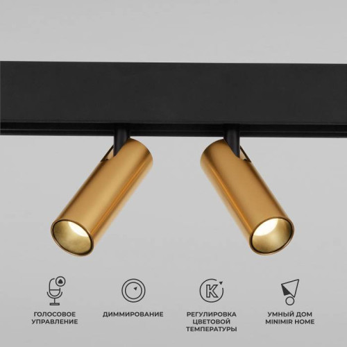 Трековый светильник Elektrostandard Slim Magnetic 85056/01 Slim Magnetic Умный трековый светильник 14W 2700-6500K Dim Dual (латунь)