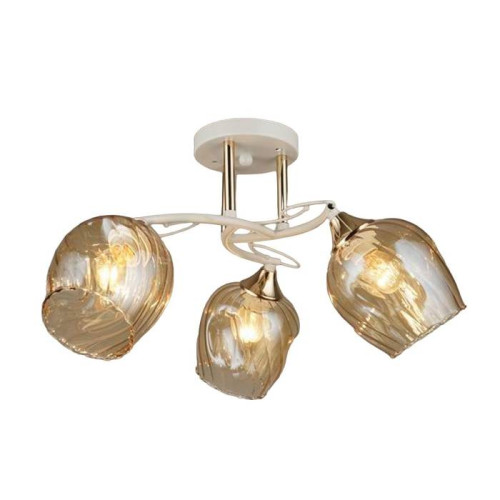 Потолочная люстра ЭкономСвет 12242 12242/3WT+FGD AMB