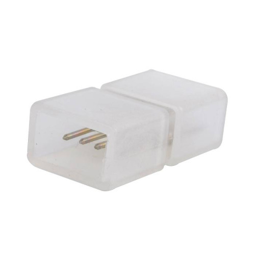 Соединитель контактный прямой для светодиодных лент 220В 5050 RGB Uniel UTC-K-14/B67-RGB CLEAR 005 POLYBAG