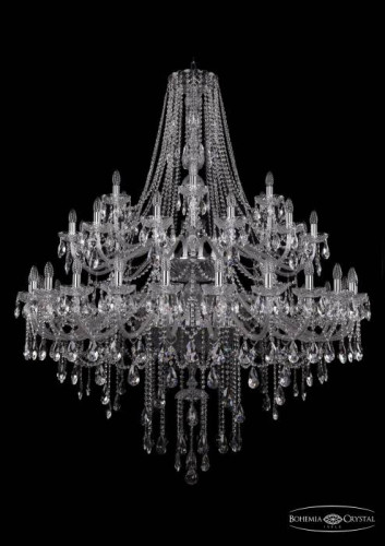 Подвесная хрустальная люстра 1415 Bohemia 1415/24+12+6/530/2d Ni