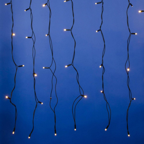 Занавес светодиодный с эффектом мерцания, 3х2м Uniel ULD-C3020-384/TBK WARM WHITE IP67