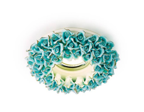 Встраиваемый светильник с цветочками Design D5505 BL/G Ambrella