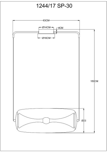 Светильник подвесной Divinare Sterzo 1244/17 SP-30