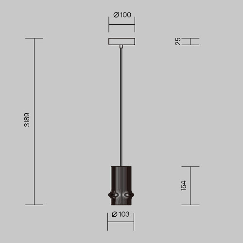 Светильник подвесной Maytoni Pilastro MOD430PL-L5W3K