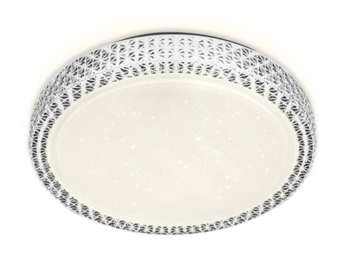 Потолочный светодиодный светильник Ambrella Orbital Crystal F86 WH 72W D500