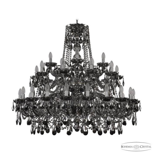 Подвесная хрустальная люстра 1411 Bohemia 1411/20+10+5/400/2d Ni M781