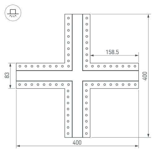 Крестовина Arlight 030099