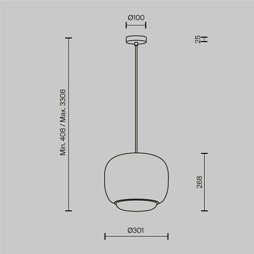 Светильник подвесной Maytoni Brio MOD466PL-L12W3K