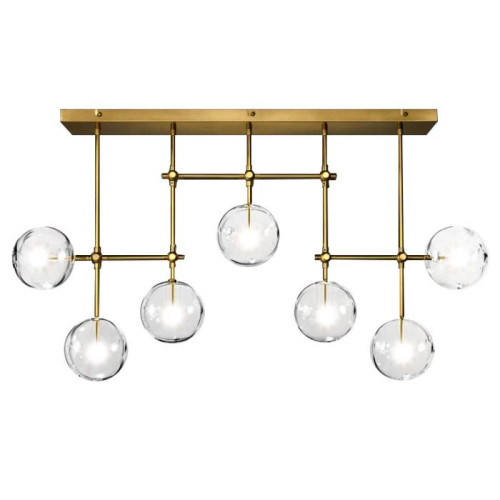 Потолочная люстра Delight Collection Globe Mobile KG0835P-7A brass