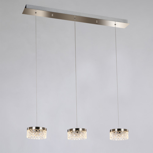 Светильник подвесной Delight Collection Diamond cut MD21020075-3B satin nickel