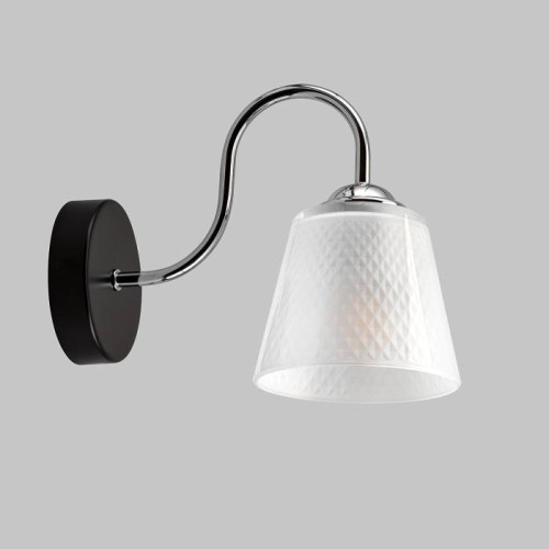 Бра настенное 1*60Вт Е27 MD.51941-1-W-BK+СH