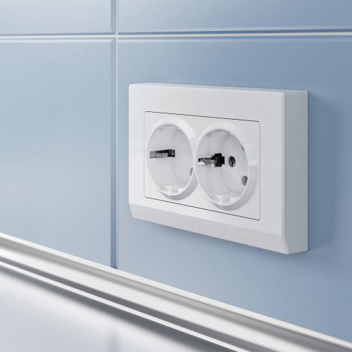 Рамка Werkel W0081801/ Рамка для двойной розетки Stark (белый)